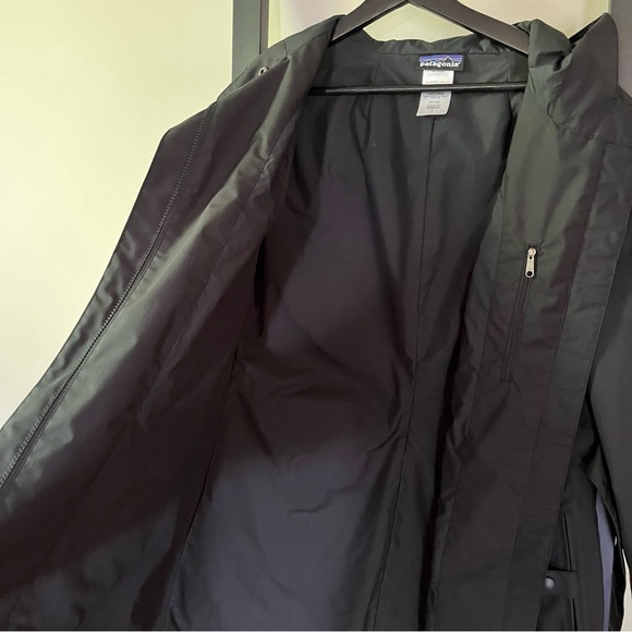 Patagonia W’s Arborist Trench Rain Coat H2no Black L - Picture 8 of 14